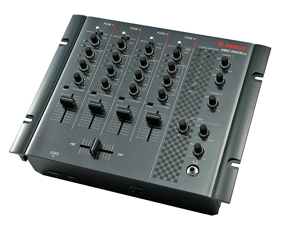 音出確認済•純正アダプター付】VESTAX VMC-004 dj ミキサー 音出確認