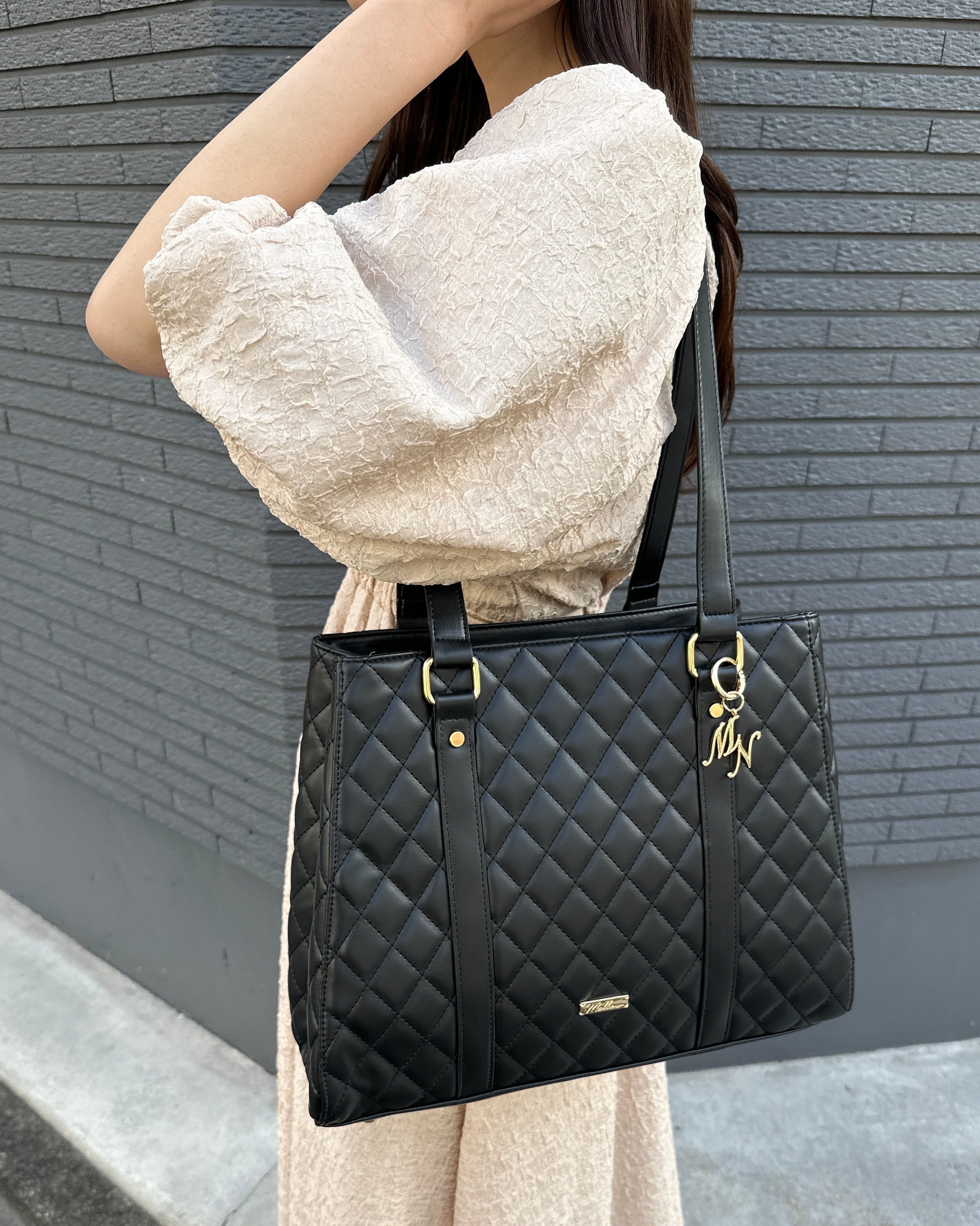 キルティングA4トートバッグ/キルティングバッグ｜MELLOWNEON