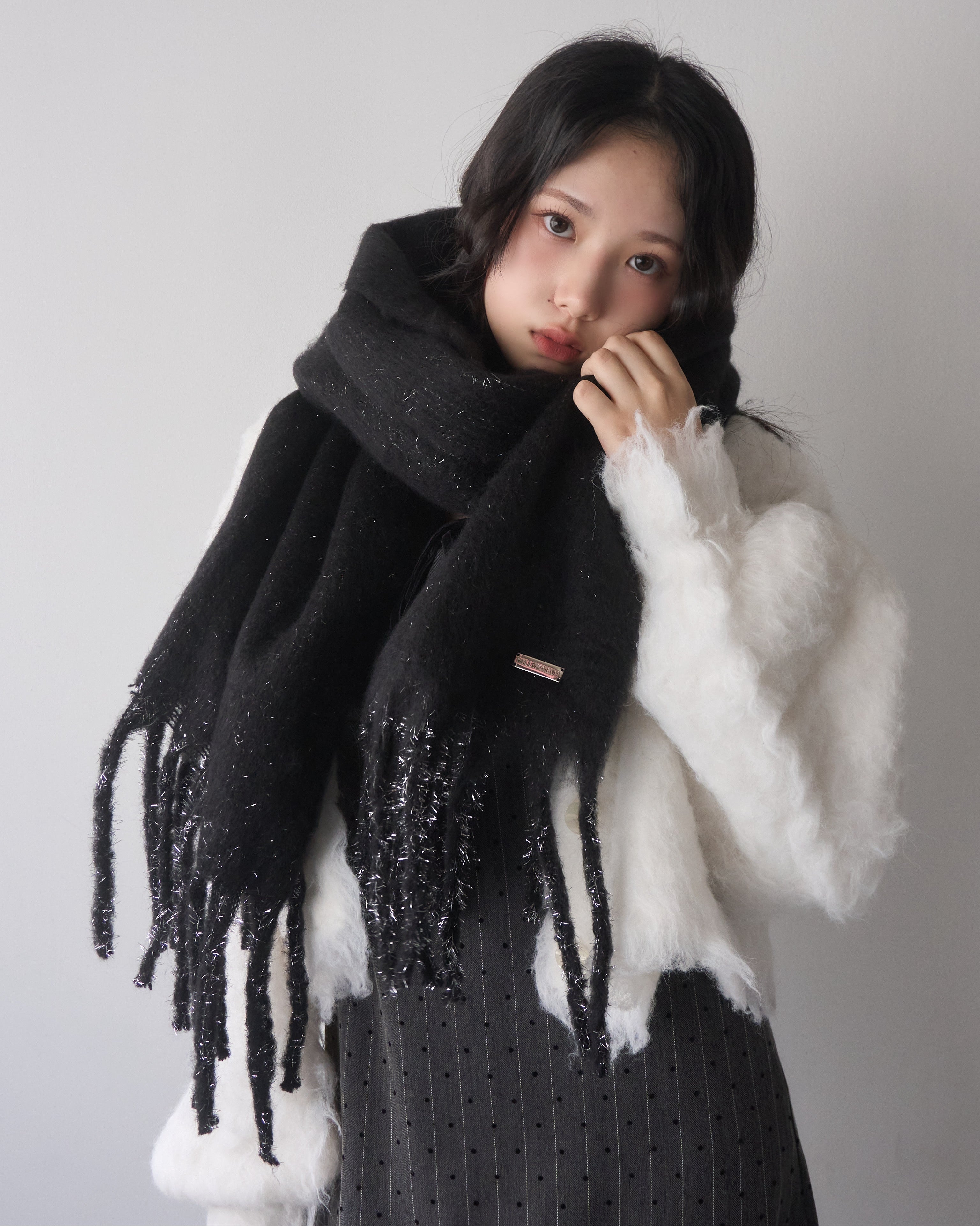 グリッターラメボリュームマフラー｜MELLOWNEON (メロウネオン) 公式サイト