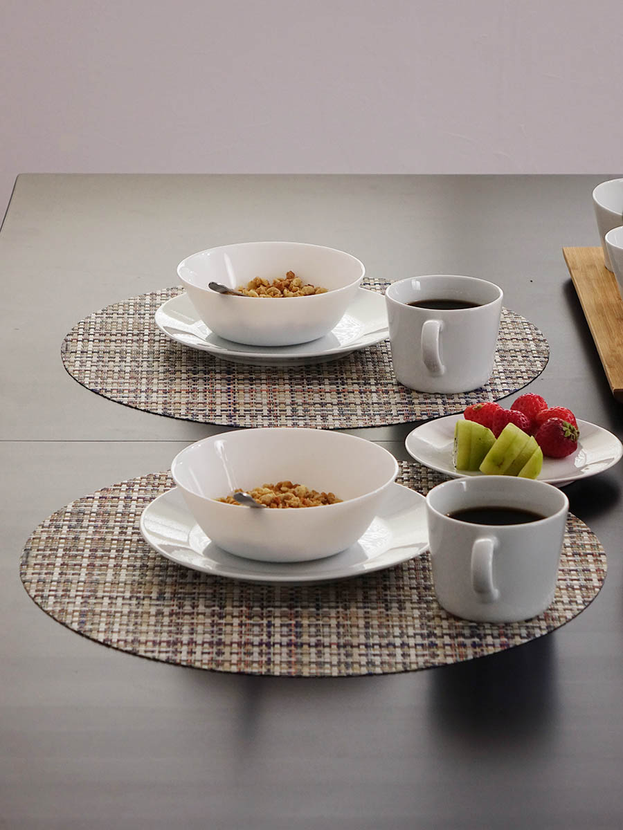 チルウィッチ 円形ランチョンマット バスケットウィーブ｜ざっくりと