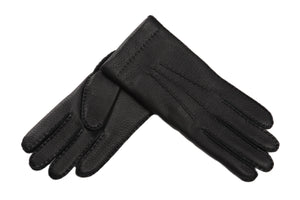 レディース手袋◇ディアスキン◇ブラック/NERO 《カシミヤ》 – Merola