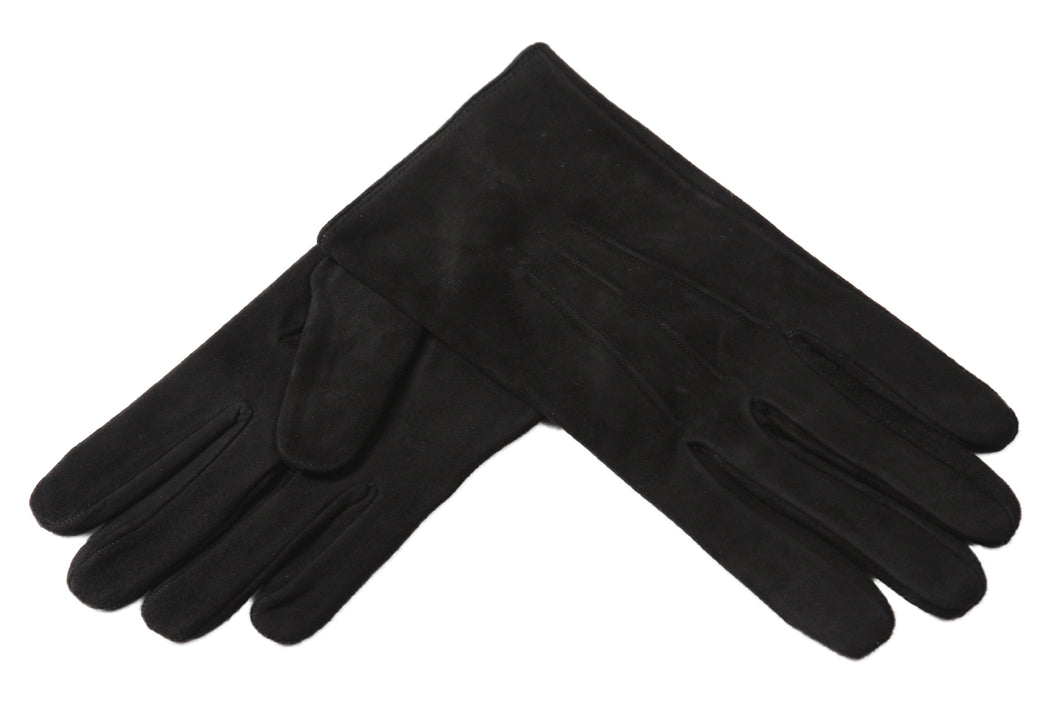 メンズ手袋◇スウェード◇ブラック/NERO《カシミヤ》 – Merola