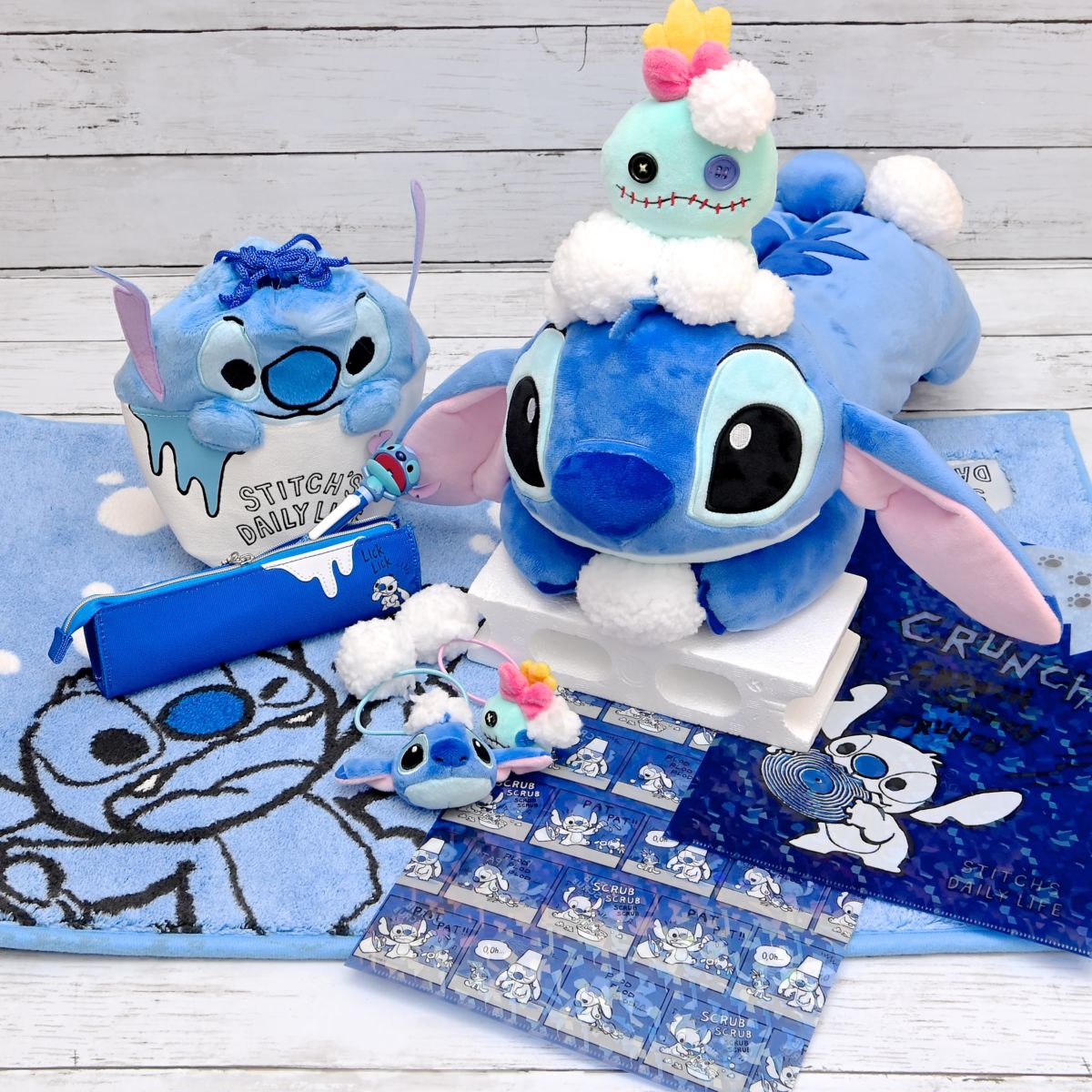 ディズニーストア スティッチ＆スクランプ ぬいぐるみ 泡 お風呂