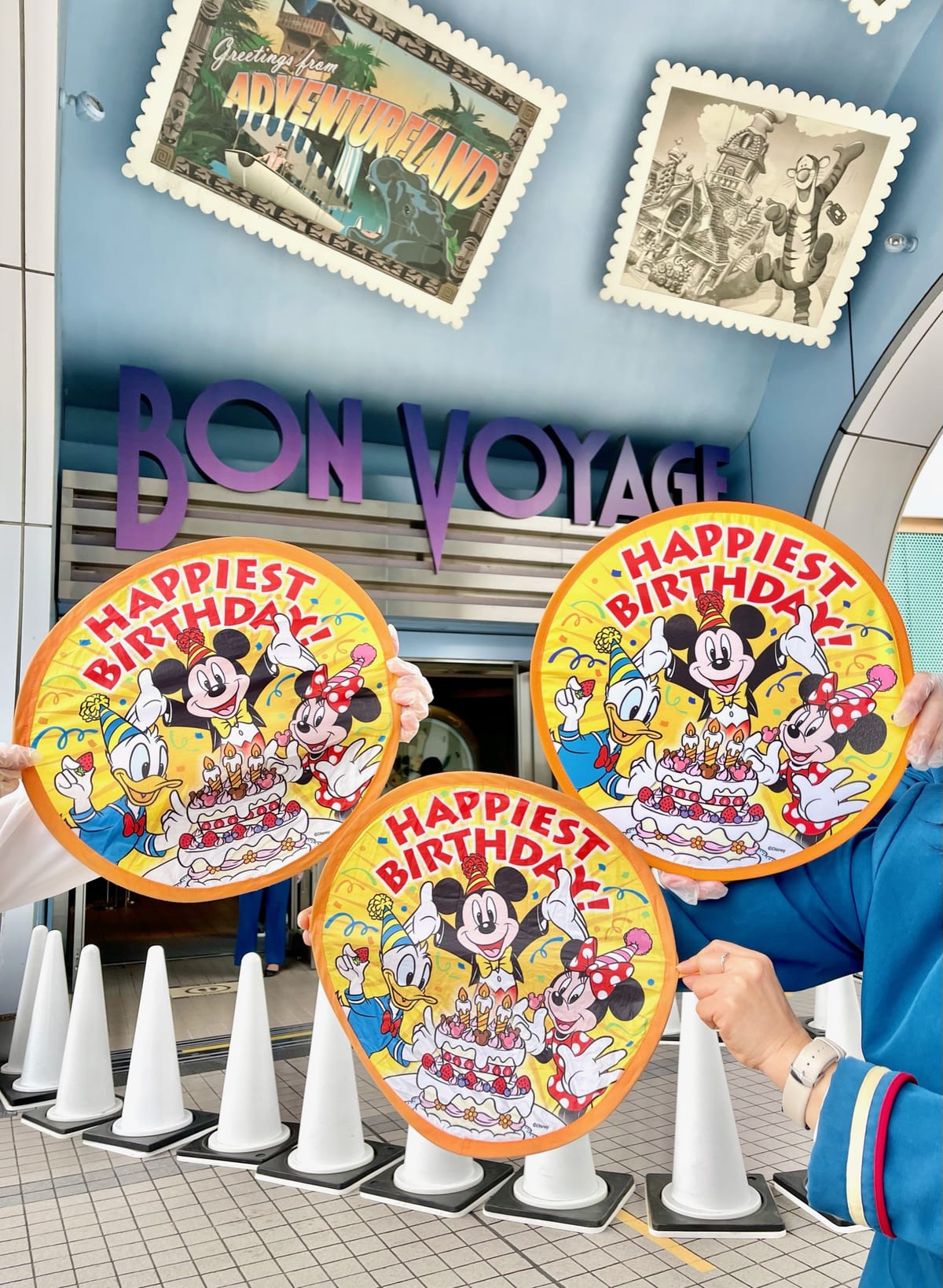 ボン・ヴォヤージュ グランドオープン 記念 2001 置物 陶器 ミッキー 3