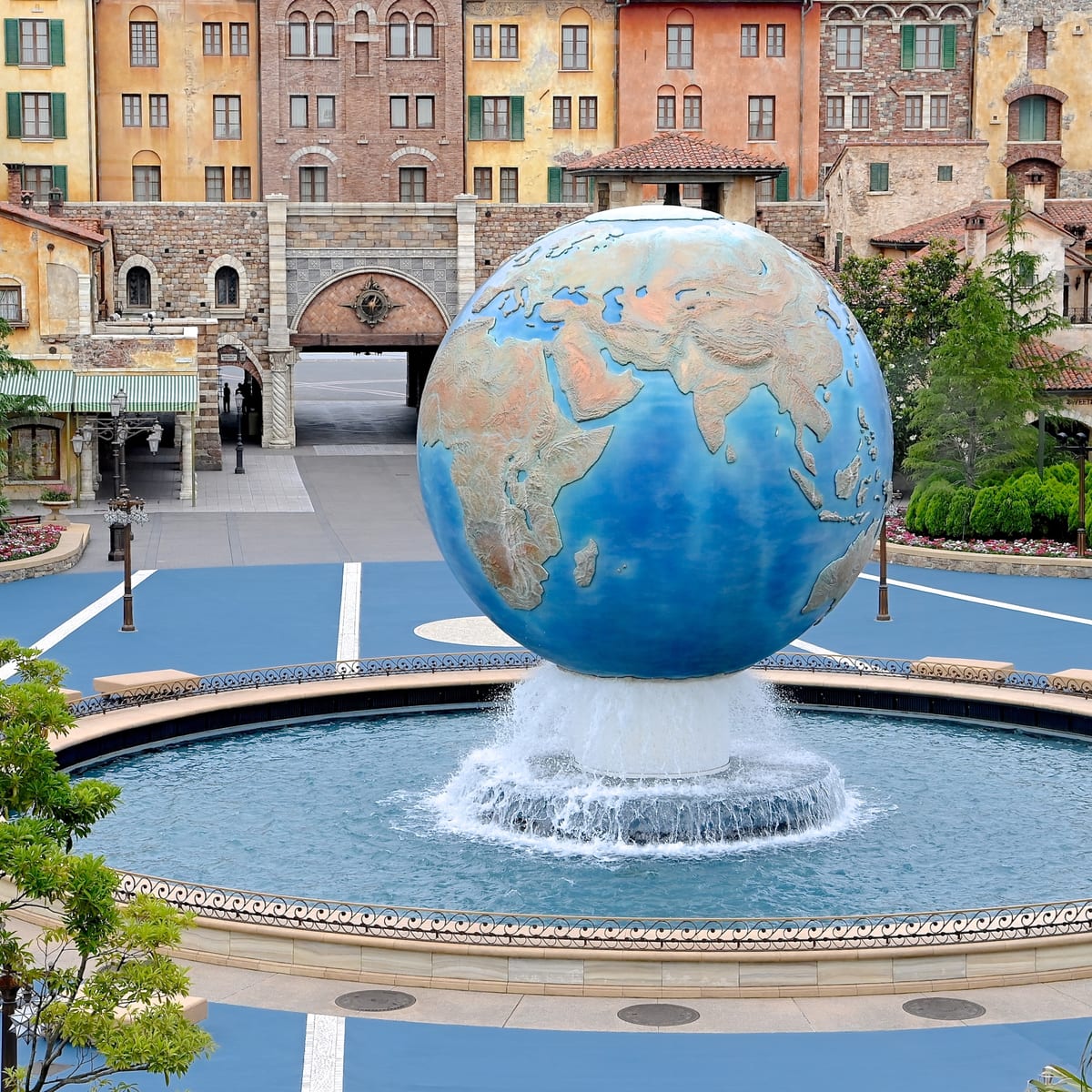 パークにある「噴水」を再現！東京ディズニーランドミニチュア