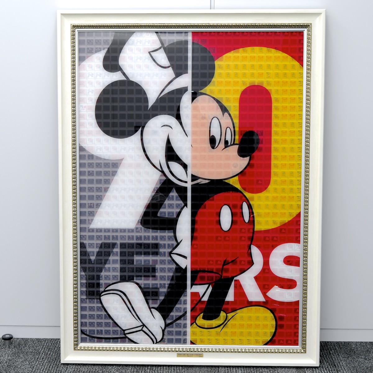希少 ミッキーマウス 木製フレームアート ビンテージ ミッキーマウス