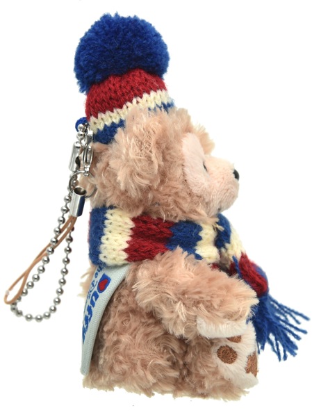 ダッフィーのぬいぐるみ 白セーターとマフラー付き