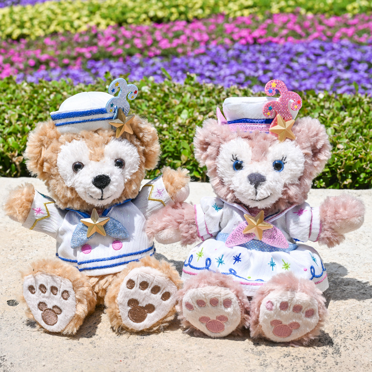 バケパ カラフルハピネス ポージープラッシー ダッフィー 20周年 7体