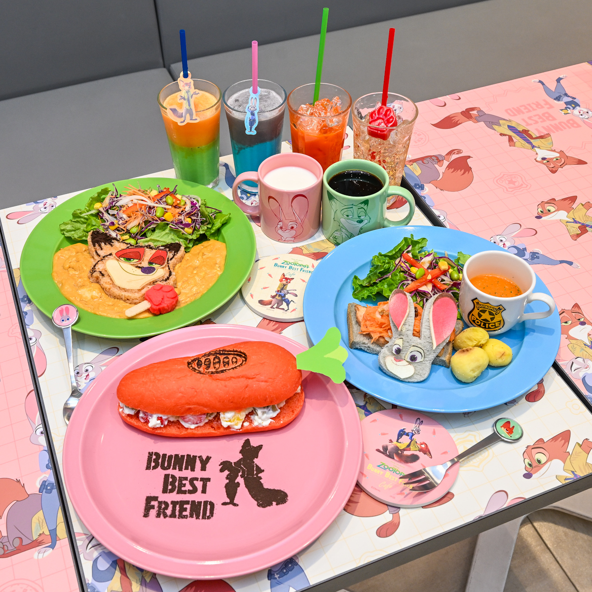 ズートピア カフェ キャラクターグッズ 7点セット（ニック