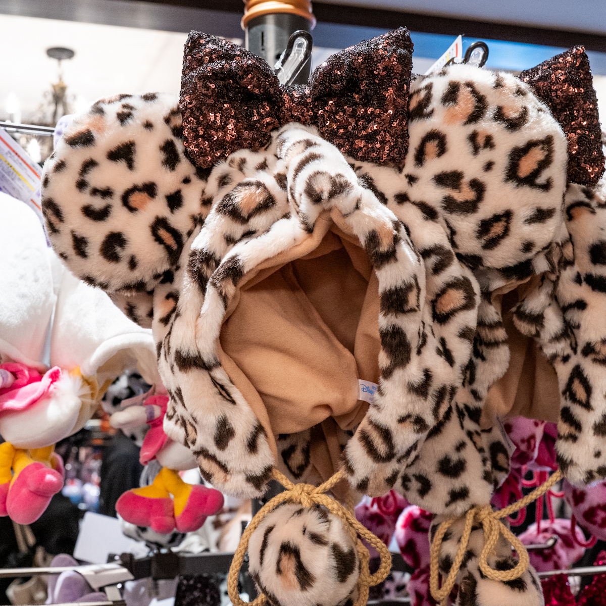 ピンク 耳付きマフラー ミニー ディズニーランド シー ディズニー