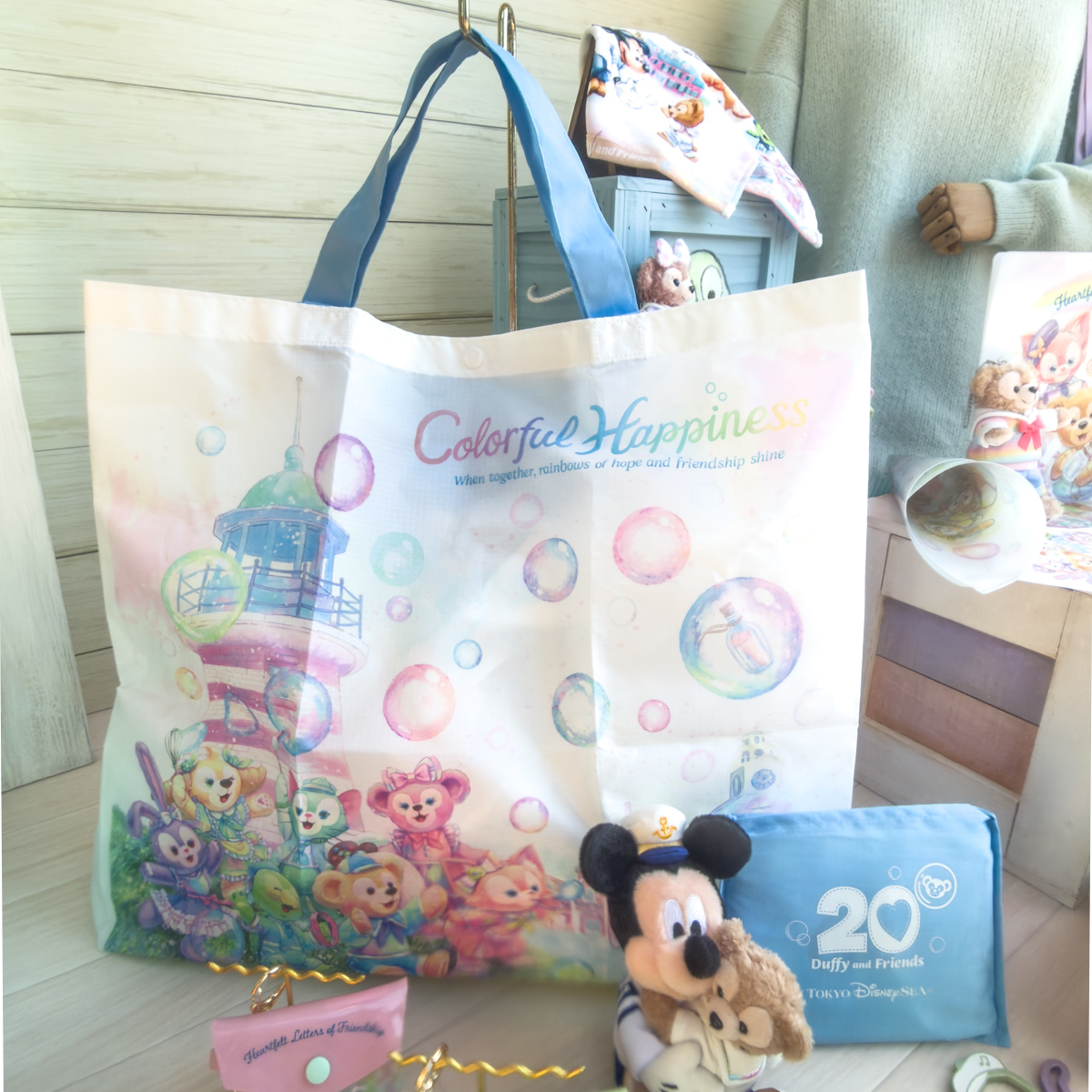 即日発送◎】トートバッグ ダッフィー 20周年 東京ディズニーシー