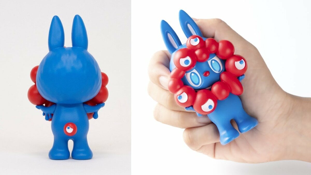 未開封】特別デザインラブブ ミャクミャク ストラップ付フィギュア