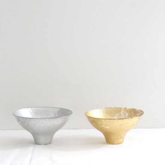 ☆金属工芸/銀製！脚付 ボウル！器！箱付！刻印あり！ 金属工芸/銀製