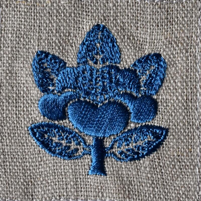 紋章_家紋_水天宮椿(すいてんぐうつばき)の刺繍図案 | mimi刺繍 mimi