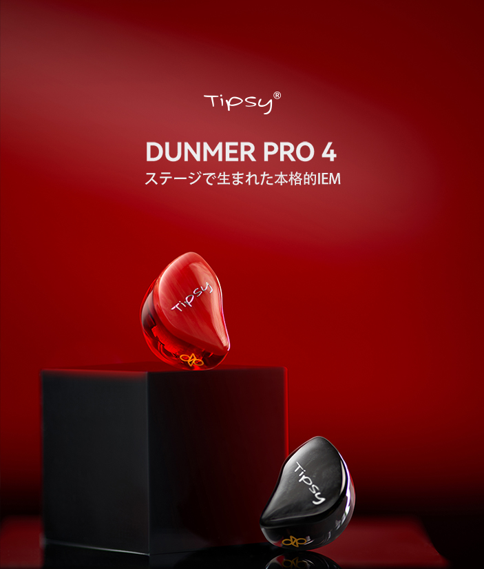 Tipsy Dunmer Pro4 リファレンス用モニターIEM イヤホン Tipsy Dunmer