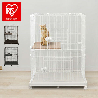 猫 ケージ 2段 多頭飼い キャスター付 キャットゲージ ペットケージ