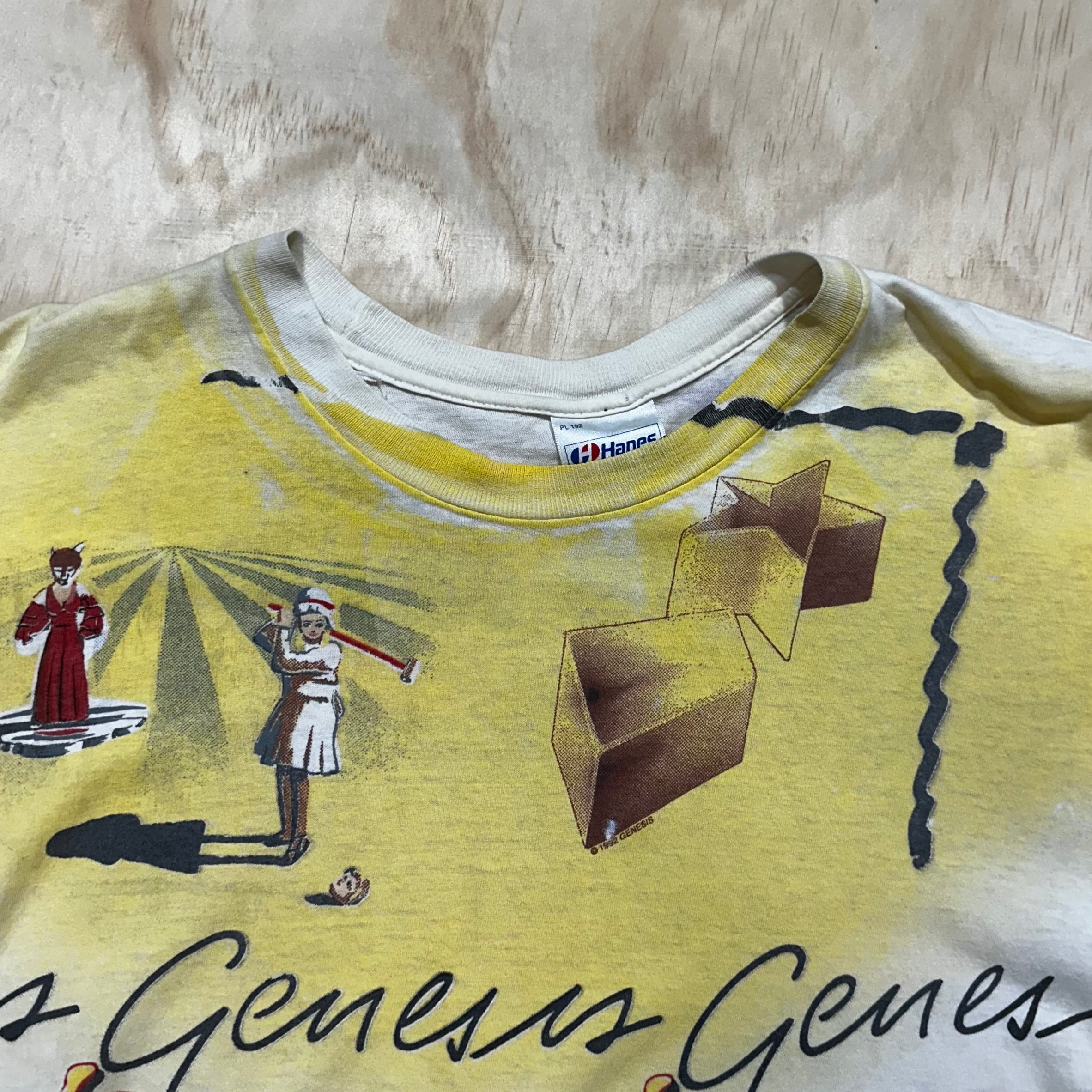 Vintage 1990s Genesis Band T-Shirt 'All Over Print'- '92 Tour