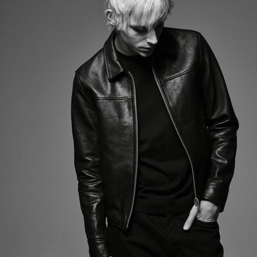 Leather Single Zipup Jacket – MINEDENIM