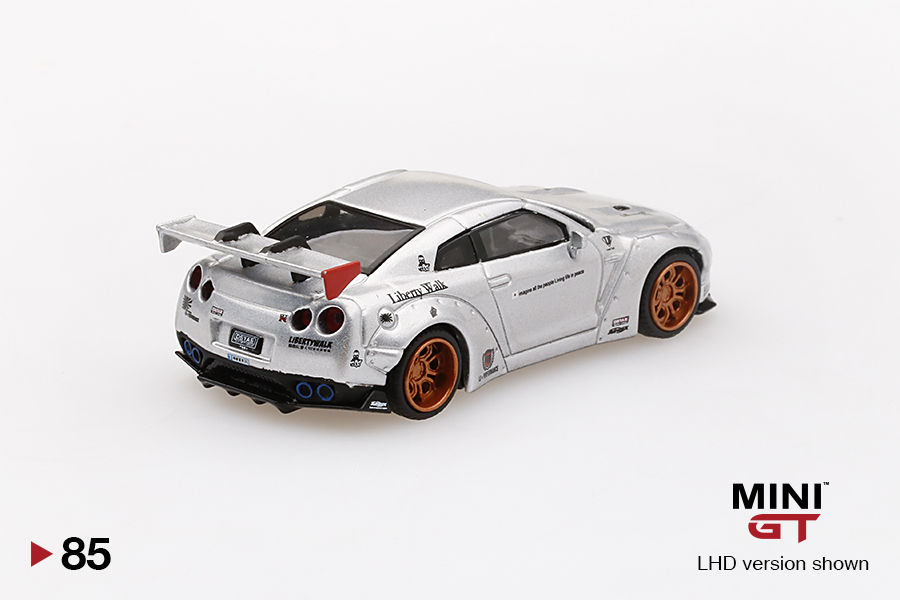 ミニカー minigt LIBERTYWALK GT-R Magic Pearl MINI GT 85 LB WORKS