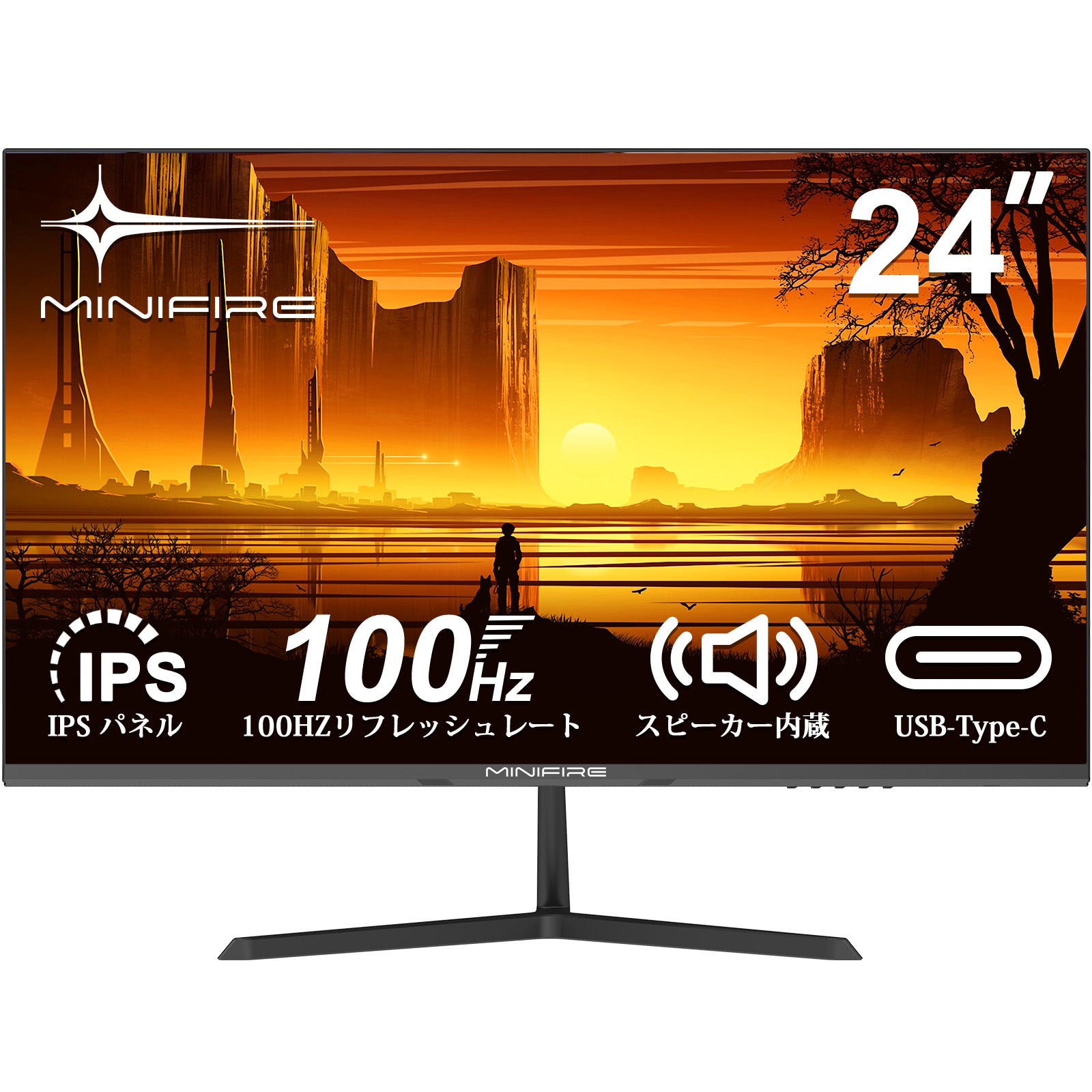 Minifire ゲーミングモニター 24インチ 180HZ WQHDminifire モニター