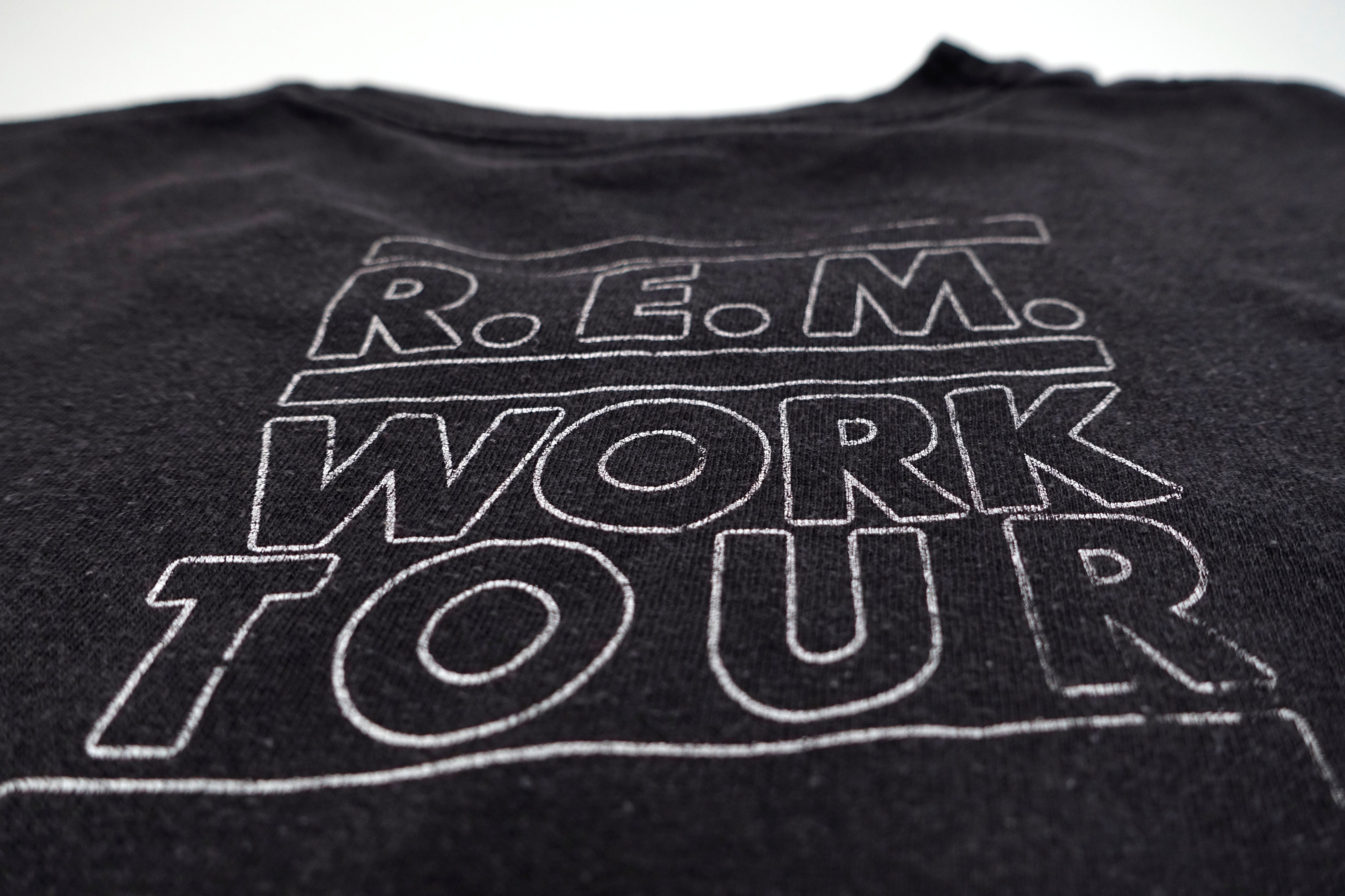 R.E.M. ‎– Rectangle Band Photo Work / Document 1987 Tour Shirt Size XL