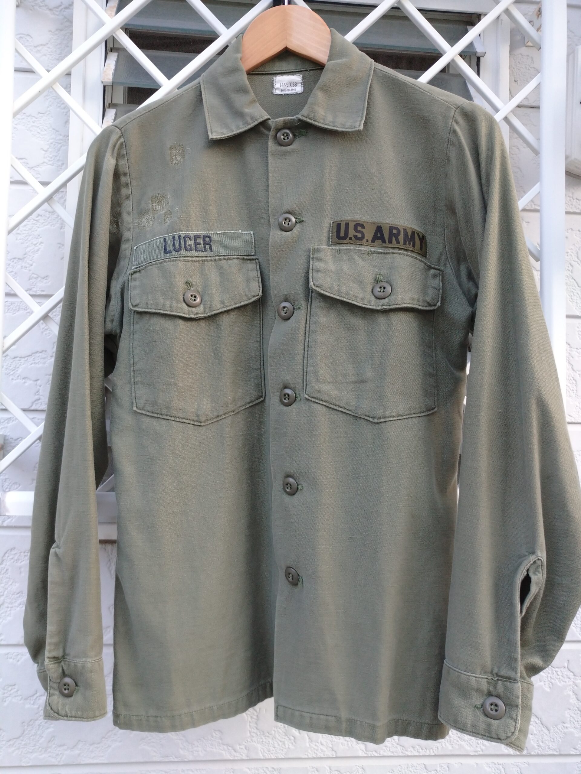 □アメリカ軍 OG-107 ユーティリティシャツ 【USArmy SHIRT,UTILITY