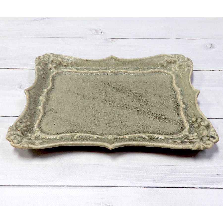 吉沢寛郎作＞益子焼 西洋アンティークプレート | 栃木県益子町 | 三越