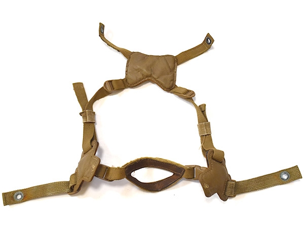 米軍実物 USMC LWH ヘルメット用 チンストラップ コヨーテ M/L 海兵隊