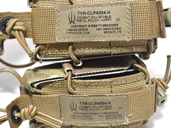米軍実物 TYR Tactical ピストル マガジンポーチ 2個セット