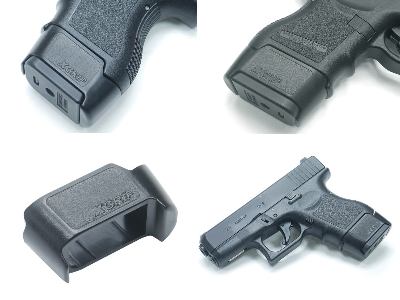 GUARDER G19/G23マガジンスペーサー XGRIP 東京マルイ GBB G26用