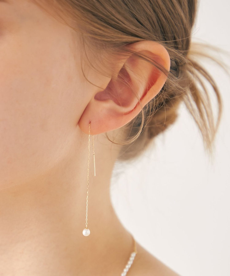 K10YG パール アメリカンピアス（771513） ｜ women（ウィメンズ