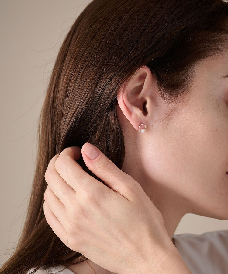 K10YG パール サークル ピアス（771493） ｜ women（ウィメンズ