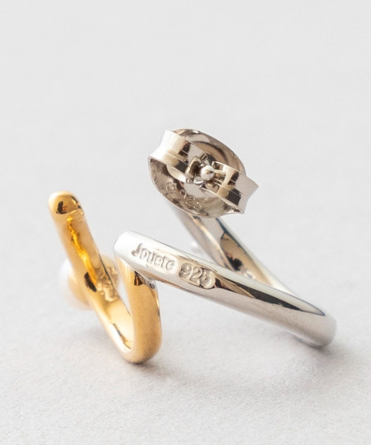 ダブルピアス ジルコニア×パール コンビカラー（075640） ｜ women