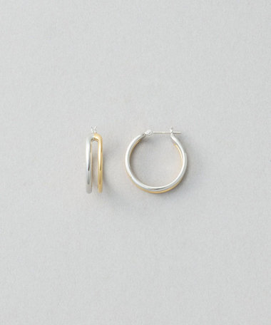ラップピアス] ダブルフープ コンビカラー（076005） ｜ women