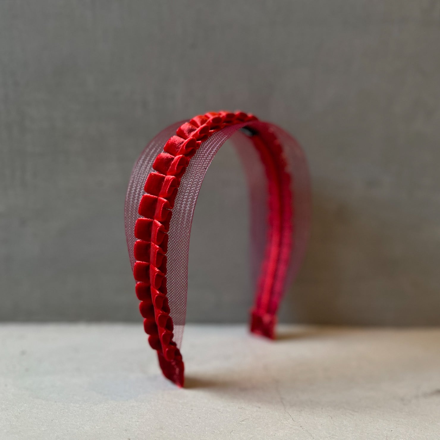 Frill ribbon Headband – millinery mino