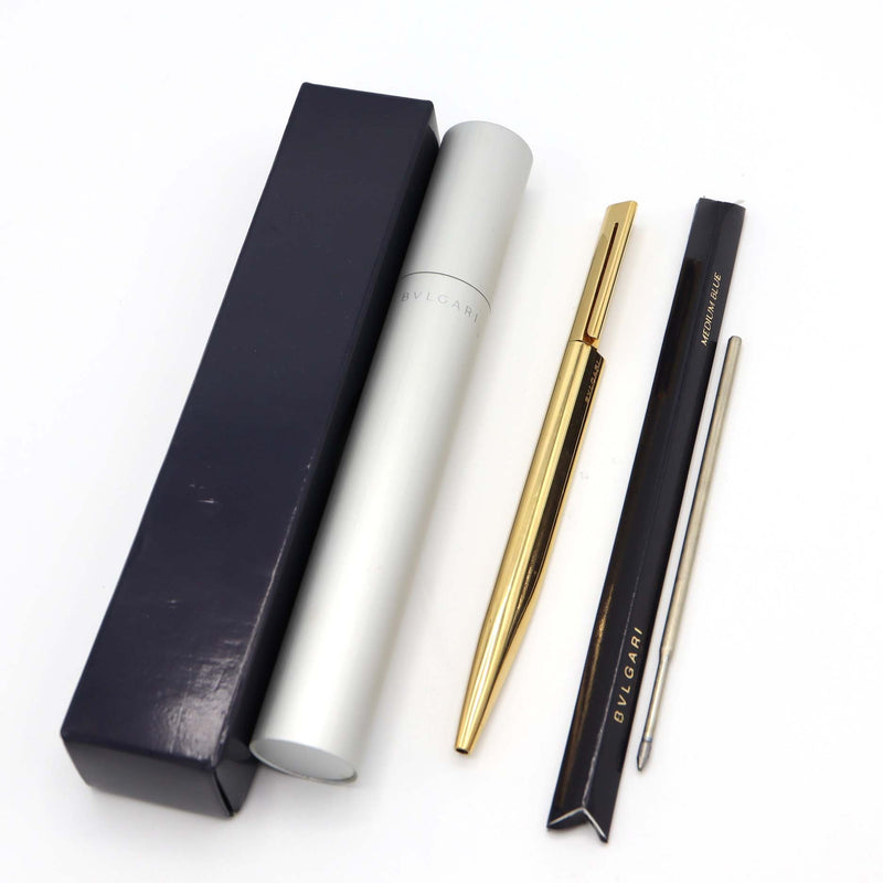 BVLGARI ブルガリ ボールペン ツイスト式 ゴールドカラー 筆記用具
