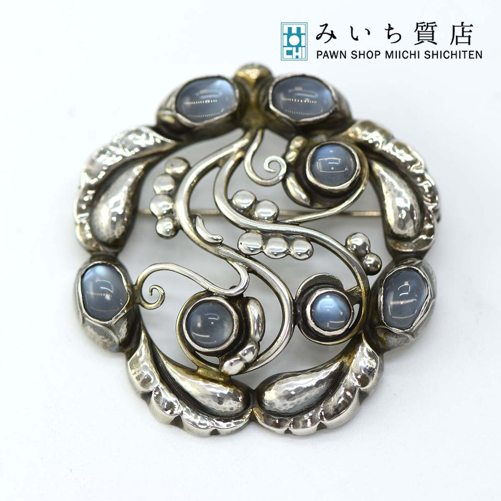 ジョージジェンセン 217A ブローチ ムーンライト シルバ ジョージ