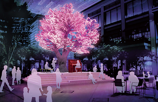 桜が見えるレストラン｜コレド日和｜三井ショッピングパーク アーバン