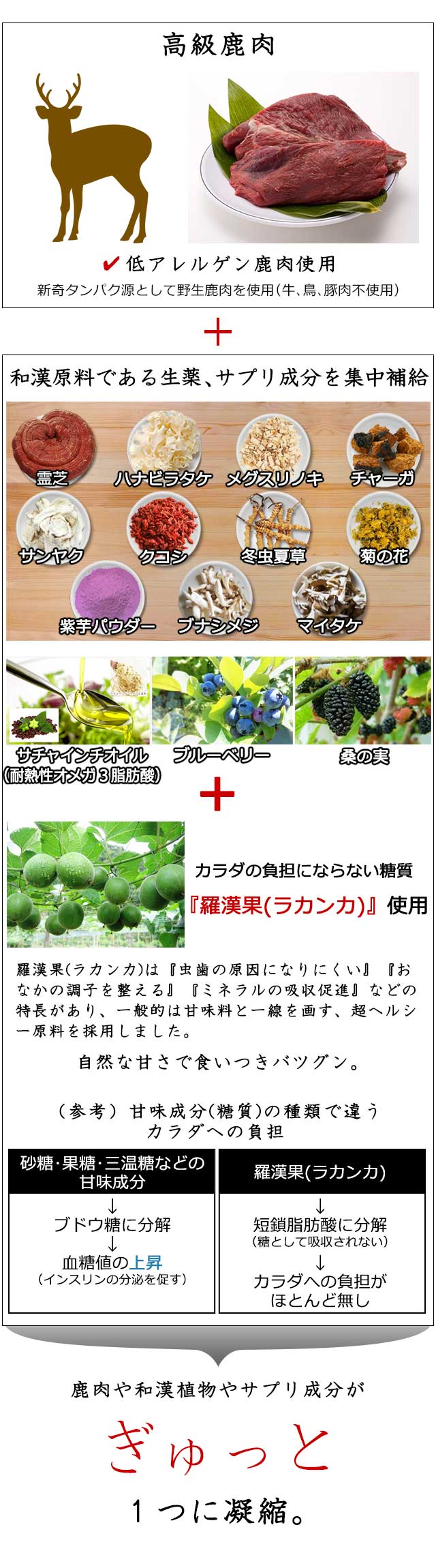 和漢みらいのドッグフード【和漢鹿肉アイケアジュレ】～和漢おやつシリーズ