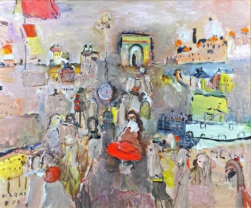 織田広喜作品【シャンゼリゼ風景】の買取・査定はミライカ美術にお任せ