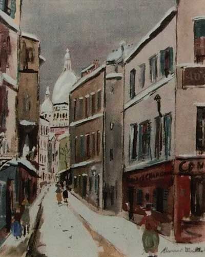 ユトリロ作品【サン＝リュスティック通り「霊感の村」より】の買取