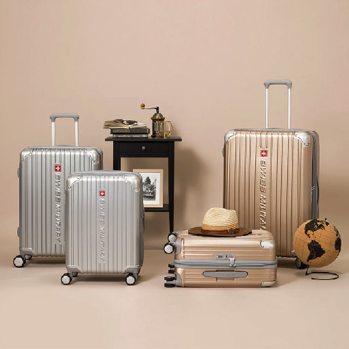 スーツケース SWISS MILITARY 機内持ち込み可 Sサイズ 1～3泊 55cm