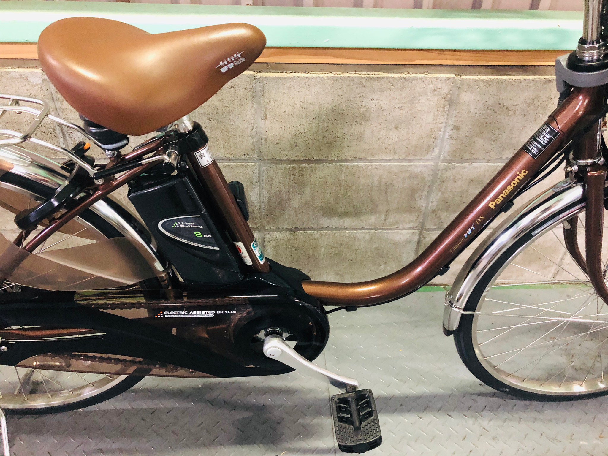 電動自転車 Panasonic Lithium vivi ブラウン 18 電動アシスト自転車
