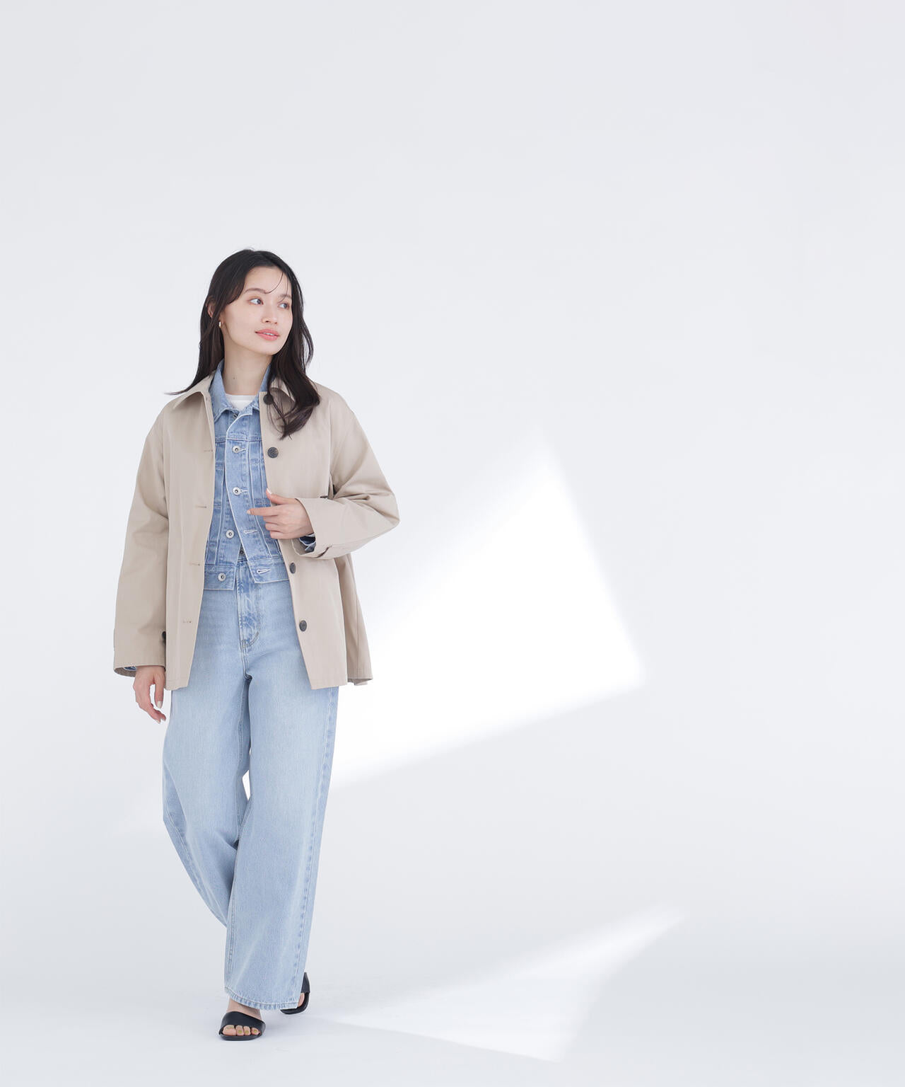 ステンカラーハーフコート | NATURAL BEAUTY BASIC（ナチュラル