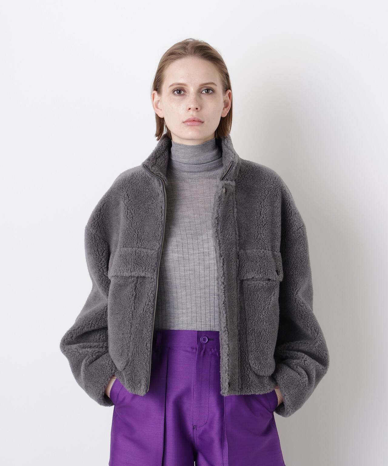 CLASSY 1月号掲載商品】Boa Stand Zip Up Jacket | STUMBLY（スタン