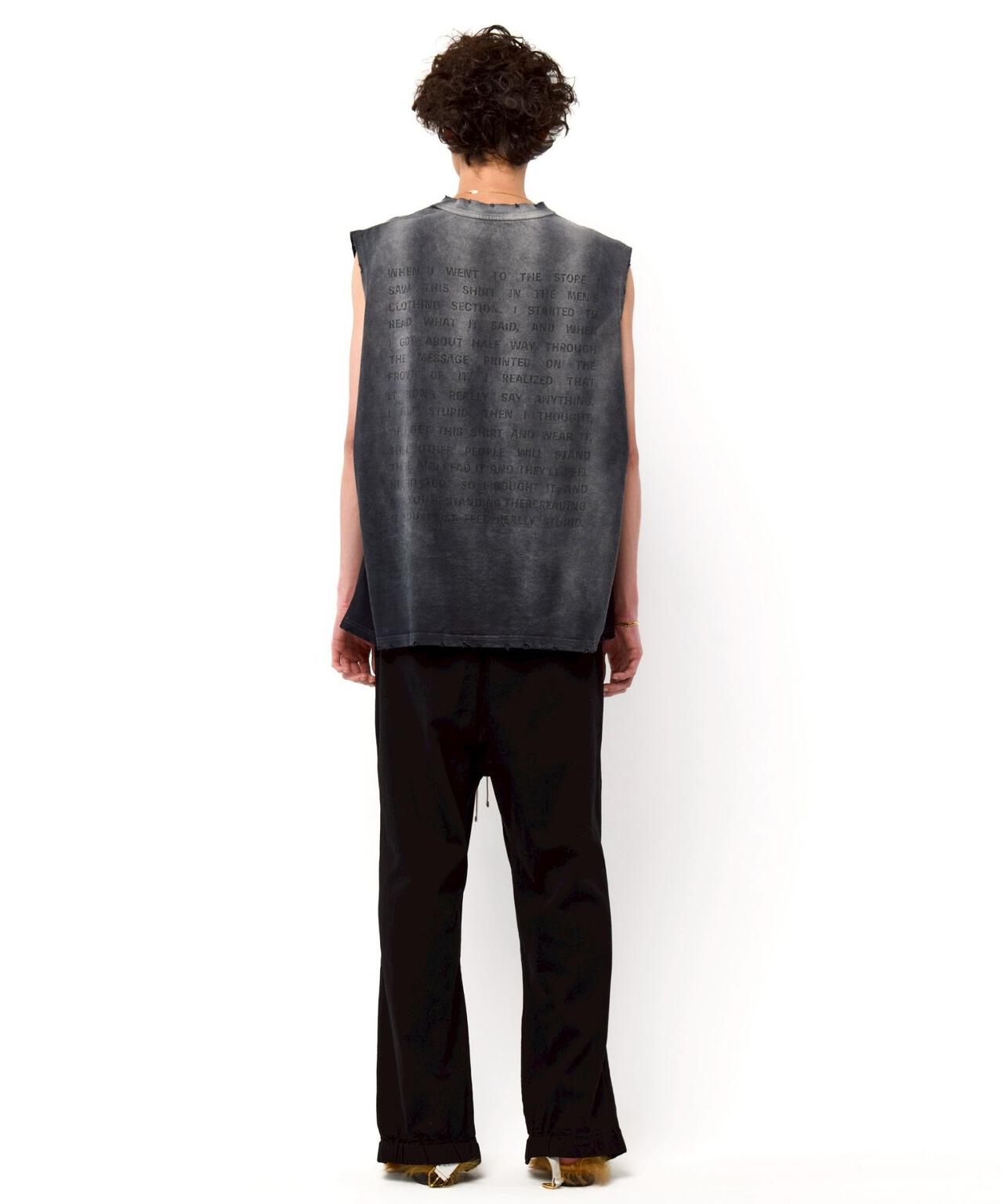 DankeSchon/ダンケシェーン/TC BLK FRONTZIP PANTS/TCブラックフロント