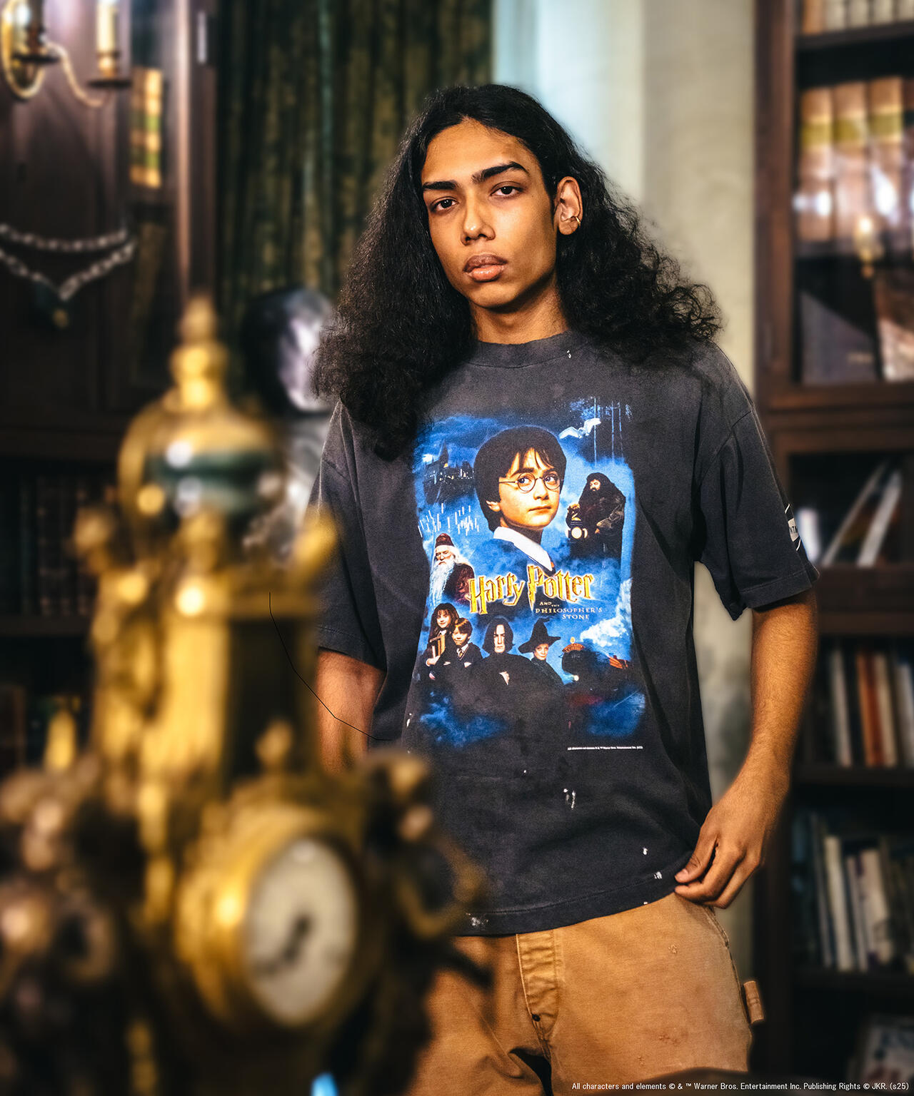 SAINT MICHAEL/セントマイケル/HP_SS TEE/PHILSPHR'S STONE/BLACK