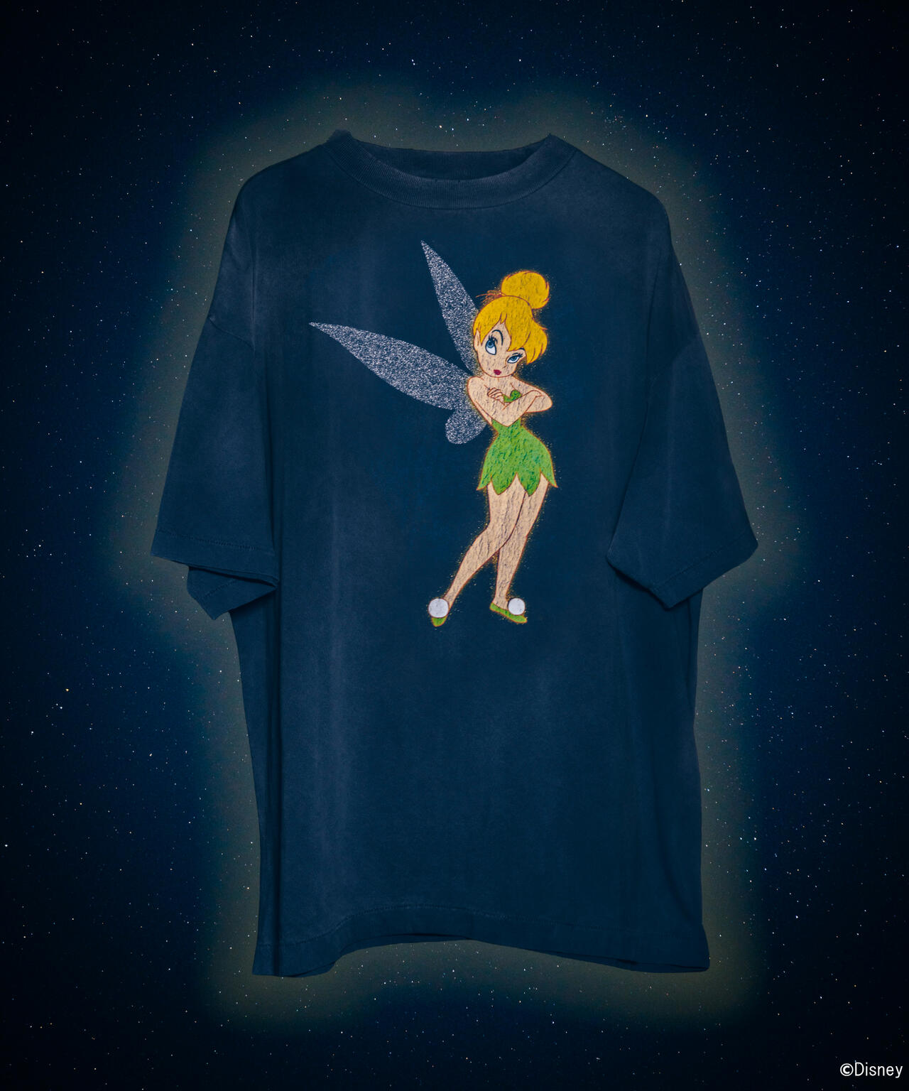 SAINT MICHAEL/セントマイケル/DSN_SS T-SHIRT/TINKER BELL/NAVY