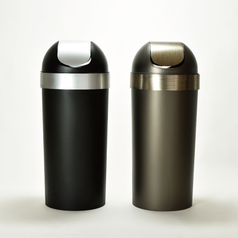 45L ダストボックス 黒茶 アメリカン お洒落ゴミ箱 男前インテリア