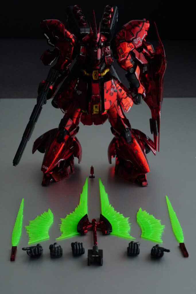 RG 1/144 サザビー メカニカルコアメッキ 水転写デカール付き ベース